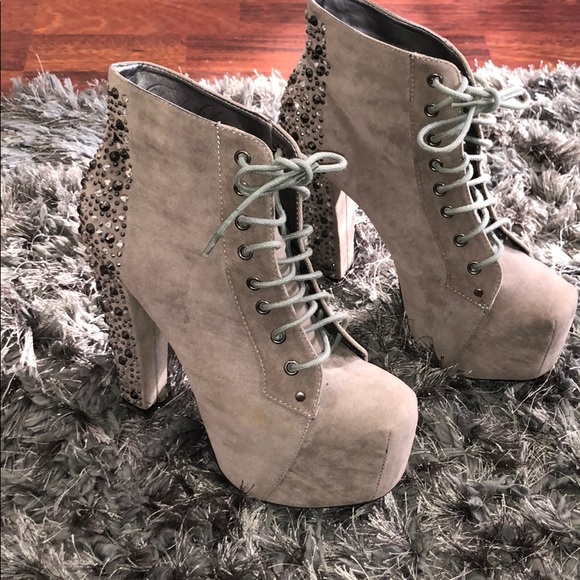 COPY - Grey sparkly booties - Picture 2 of 8